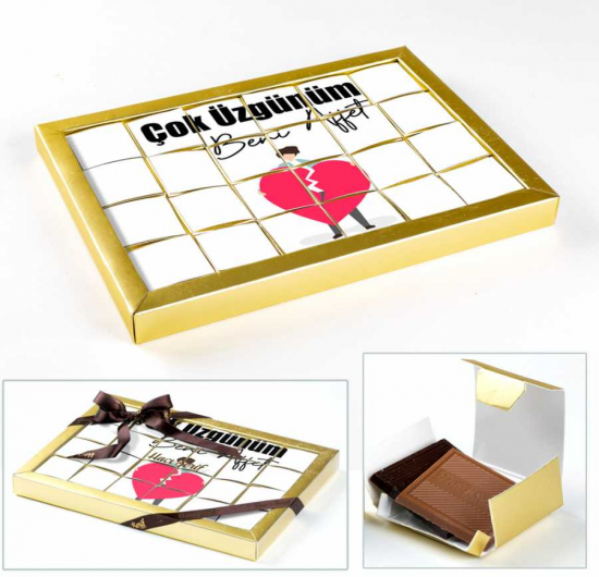 Beni Affet 24' lü Puzzle Çikolata (Madlen Çikolata)