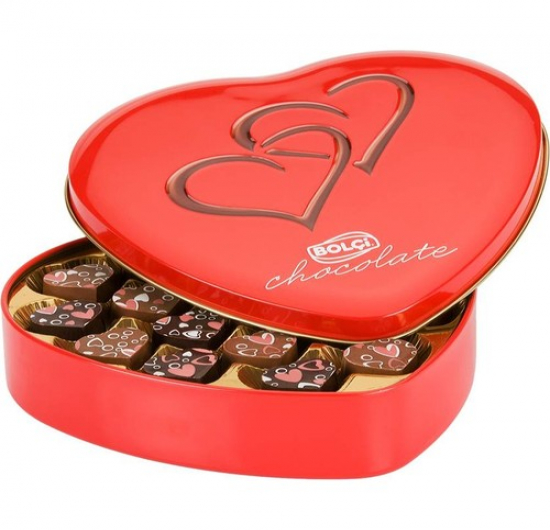 Bolçi Metal Kutulu Kalpli Çikolata 240 gr