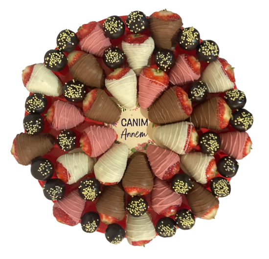 Canım annem karışık truffle ve çilek
