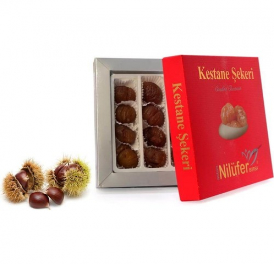 Nilüfer Kestane Şekeri Hediyelik Kutu 400 gr