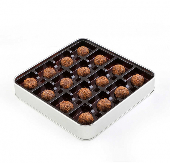 Tahinli Truffle Çikolata (Metal Kutu)